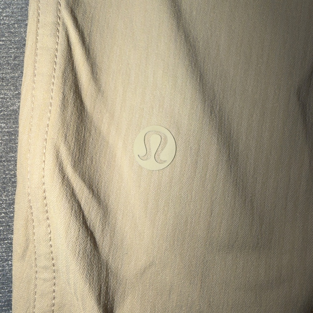 Lululemon Dance Studio Mid-Rise Jogger Full Length Sheer Oak LW5ENPS Tan Size 6 - Picture 7 of 8